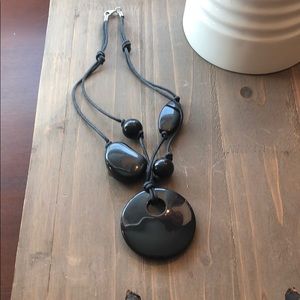 Black chunky necklace